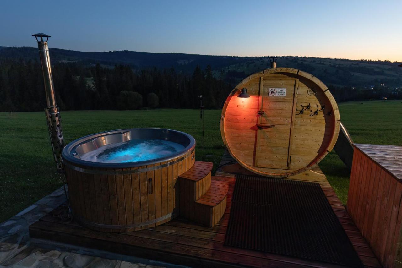 Witowianskie Domki Z Kominkiem, Jacuzzi I Sauna Dzianisz 外观 照片