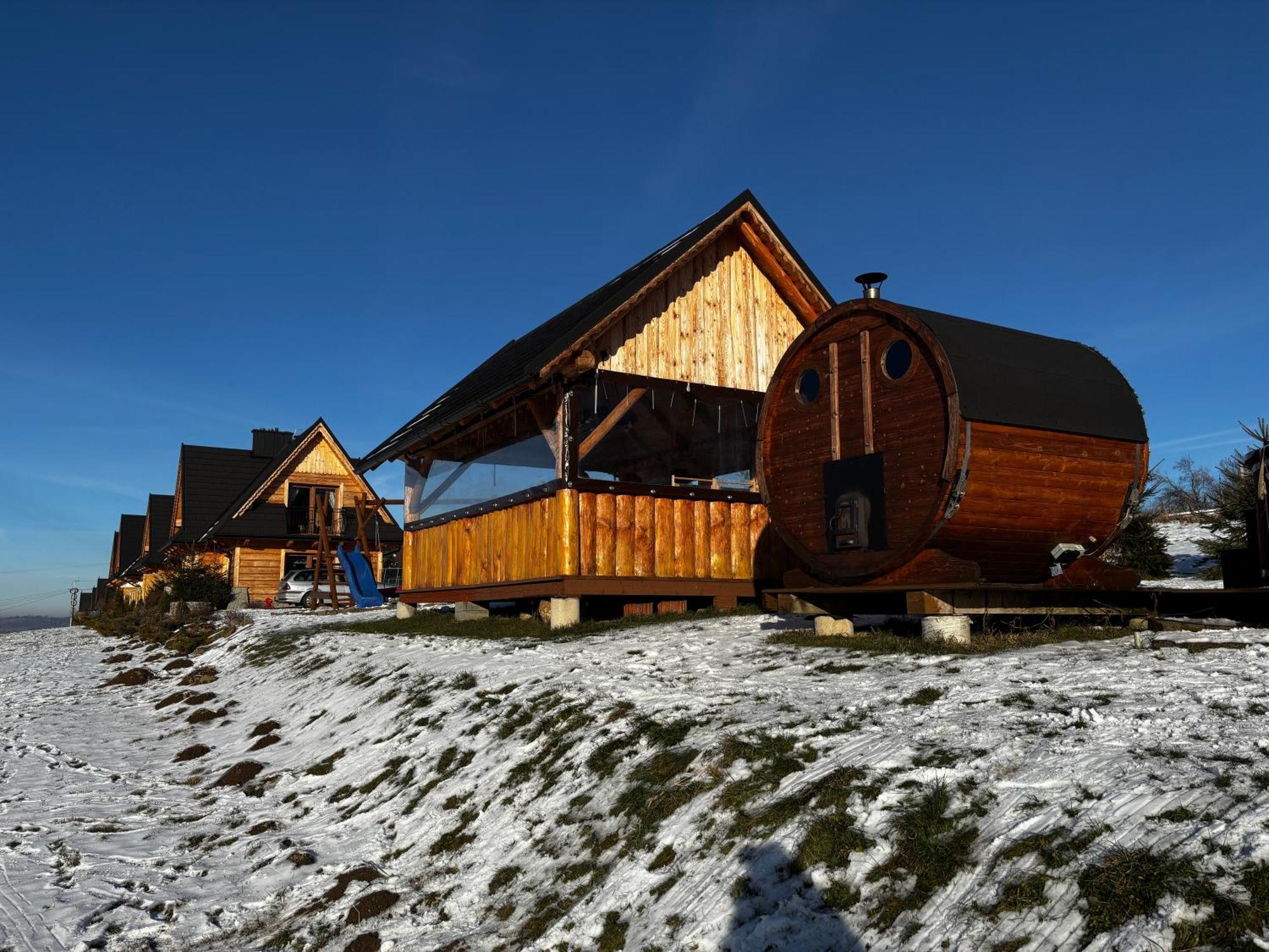 Witowianskie Domki Z Kominkiem, Jacuzzi I Sauna Dzianisz 外观 照片