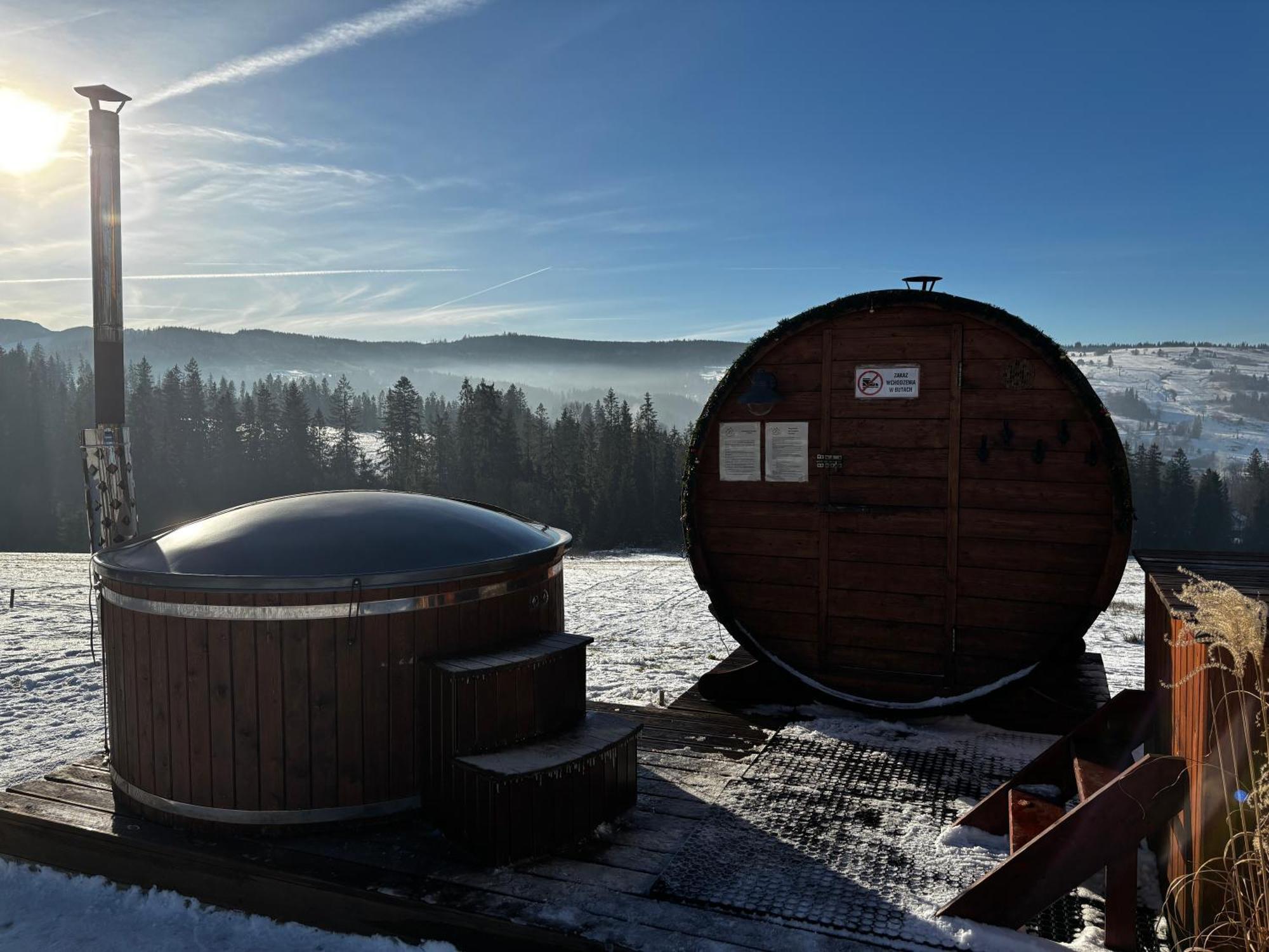 Witowianskie Domki Z Kominkiem, Jacuzzi I Sauna Dzianisz 外观 照片